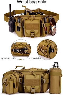 Paquete militar de la cintura del bolso táctico de la cintura de Molle para el funcionamiento que camina del aire libre caminando acampar