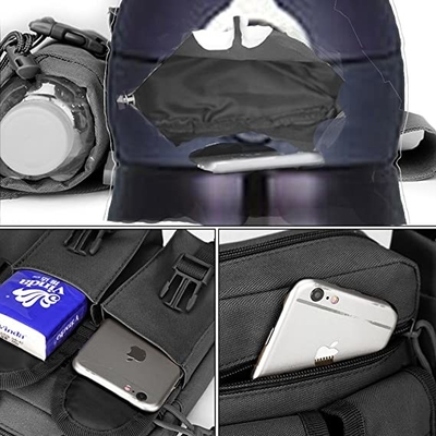 Prenda impermeable para uso general militar Bum Bag Canvas Waist Pouch con el tenedor de botella