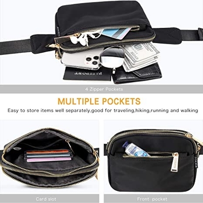 Moda casual Fanny Pack Adjustable Belt Bag para viajar del entrenamiento del aire libre