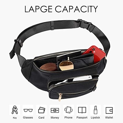 Los hombres de las mujeres forman Fanny Pack/el bolso impermeable de la cintura para caminar que camina de funcionamiento del viaje