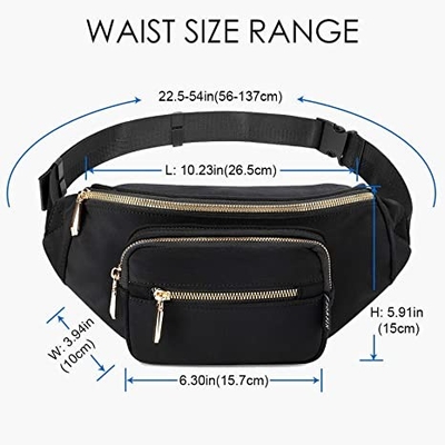 Los hombres de las mujeres forman Fanny Pack/el bolso impermeable de la cintura para caminar que camina de funcionamiento del viaje