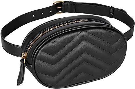 Cruzado - bolso impermeable de cuero de la correa de la PU de Fanny Pack de la moda del cuerpo