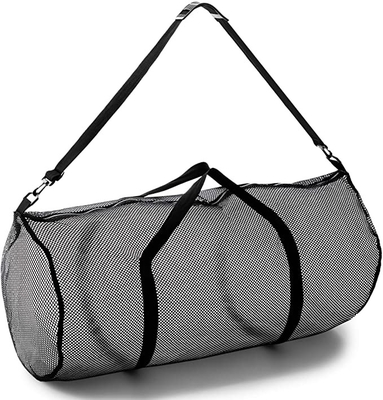 Bolso de gran tamaño del gimnasio de Mesh Sports Duffle Bag Multipurpose con la cremallera ajustable