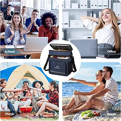 Bolso más fresco aislado hermético plegable del almuerzo reutilizable para los hombres de las mujeres