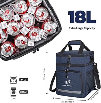 Bolso más fresco aislado hermético plegable del almuerzo reutilizable para los hombres de las mujeres