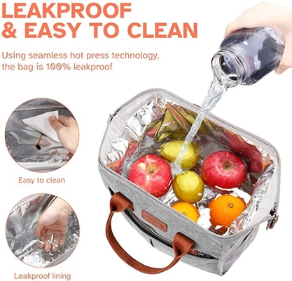 Refrigerador echado a un lado suave aislado Tote Bags Reusable Lunch Containers del almuerzo