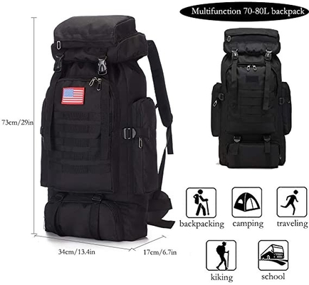 70l que acampa caminando el viaje Daypack de la prenda impermeable de la mochila de Molle de la mochila