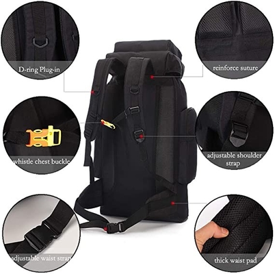 70l que acampa caminando el viaje Daypack de la prenda impermeable de la mochila de Molle de la mochila