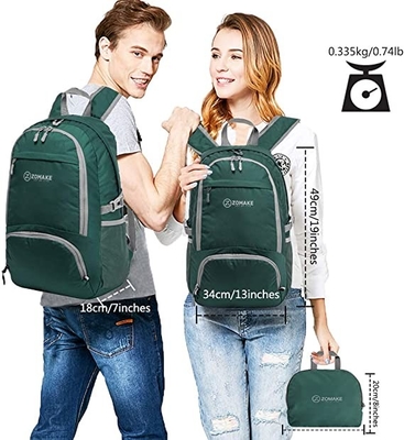 30l Packable que camina al peso ligero resistente de agua de la mochila plegable
