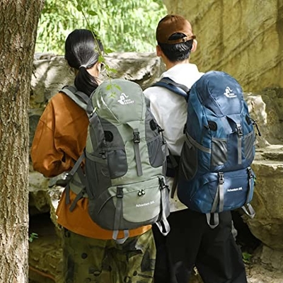 mochila que camina resistente ligera de agua 50l para viajar que acampa que sube