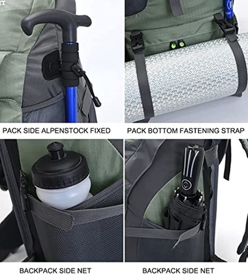 mochila que camina resistente ligera de agua 50l para viajar que acampa que sube