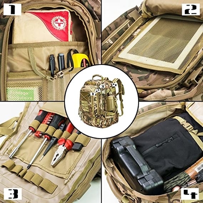 Material militar táctico extensible de Oxford de la mochila que acampa 60l