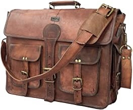 400g cartera de cuero hecha a mano de Bag For Laptop del mensajero del vintage de 14 pulgadas