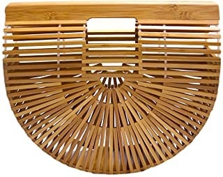 Bolso de bambú para mujer Tote Bags acolchado hecho a mano del OEM