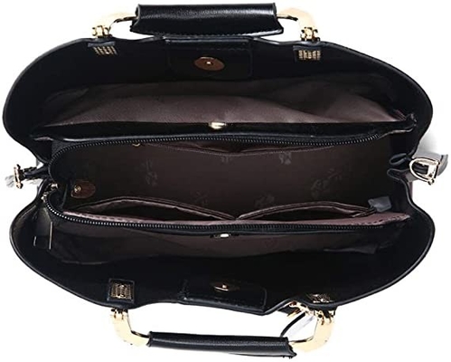 Señoras de lujo para mujer Tote Bags de cuero del hombro de la taleguilla del bolso de la manija superior