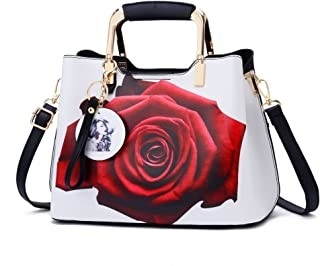 Señoras de lujo para mujer Tote Bags de cuero del hombro de la taleguilla del bolso de la manija superior