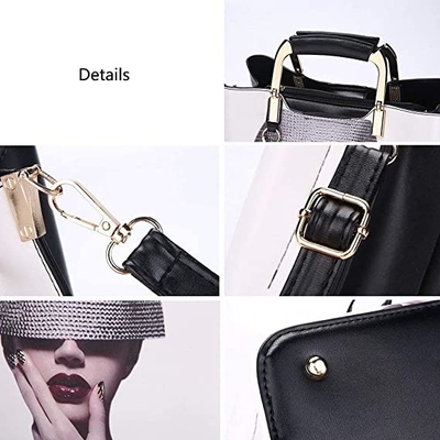 Señoras de lujo para mujer Tote Bags de cuero del hombro de la taleguilla del bolso de la manija superior