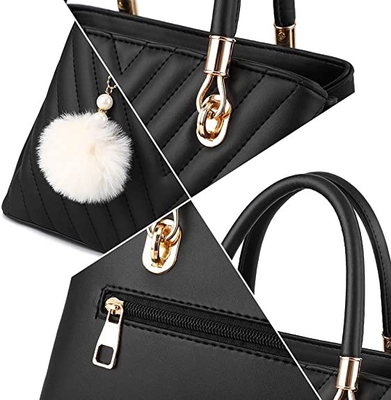Taleguilla de lujo para mujer de la manija del top del bolso de la PU de la moda de cuero